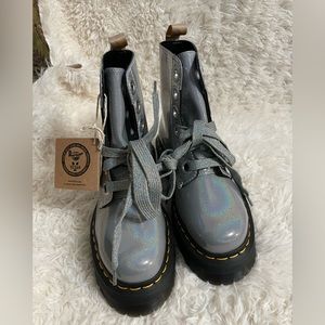 Martens Shoes Dr Martens Vegan Molly Rainbow Platform